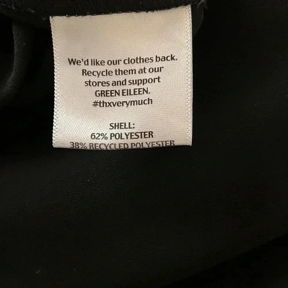 Eileen Fisher Pullon Pant w/Side Zip Elastic Waistband Black Size S - Picture 8 of 12